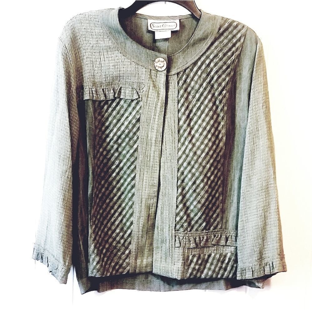Saint Germain Paris green Jacket Size S‎